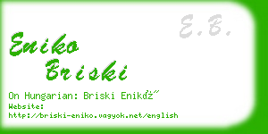 eniko briski business card